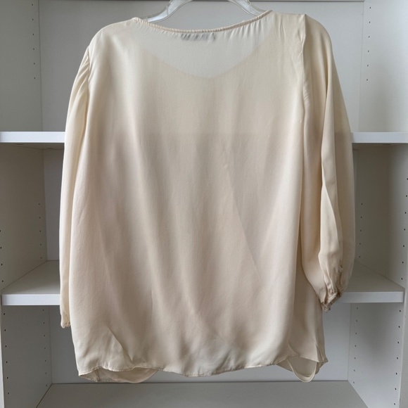 ALICE + OLIVIA BRAD DRAPED CRISSCROSS BLOUSE - Picture 5 of 8